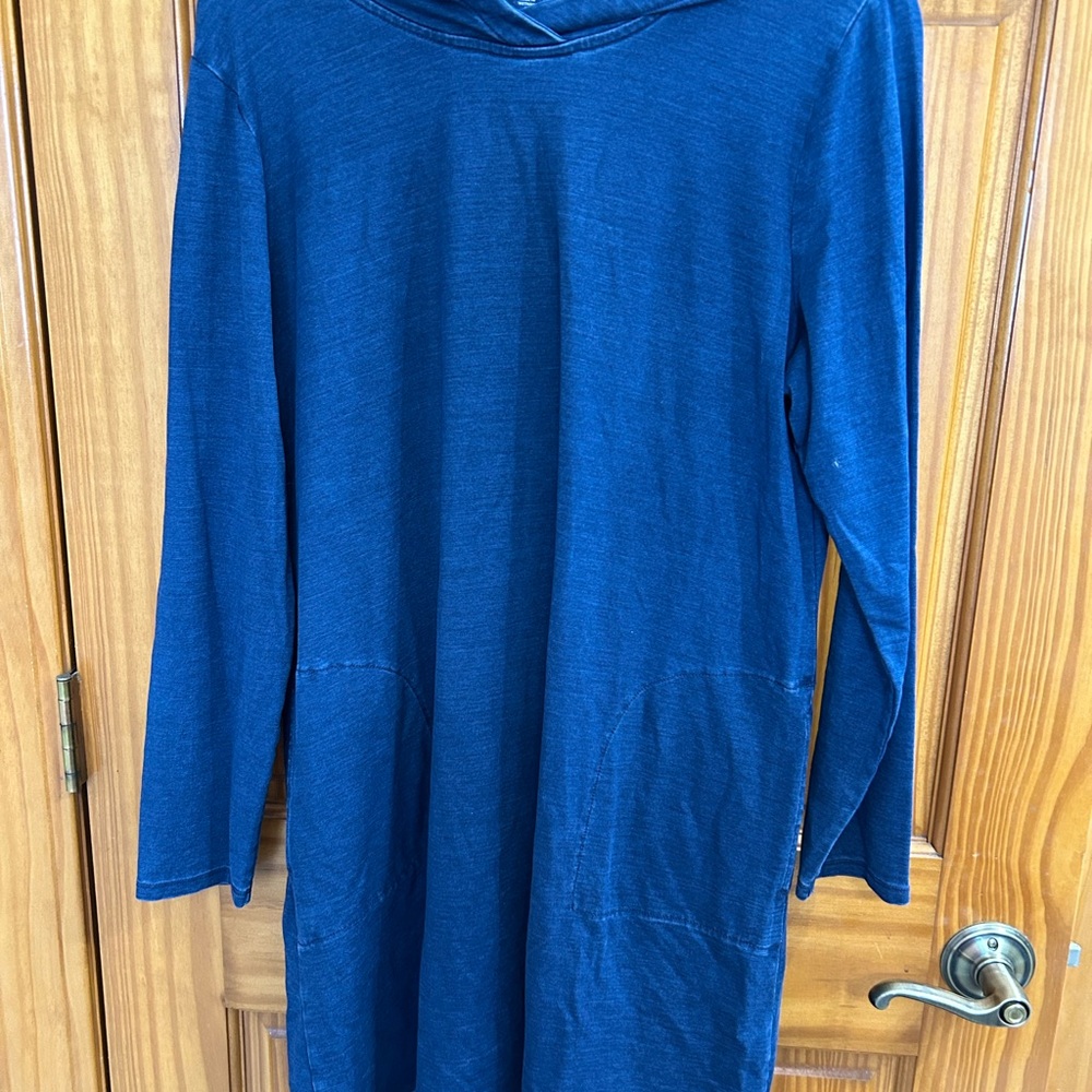 Purejill indigo hooded tunic - women’s